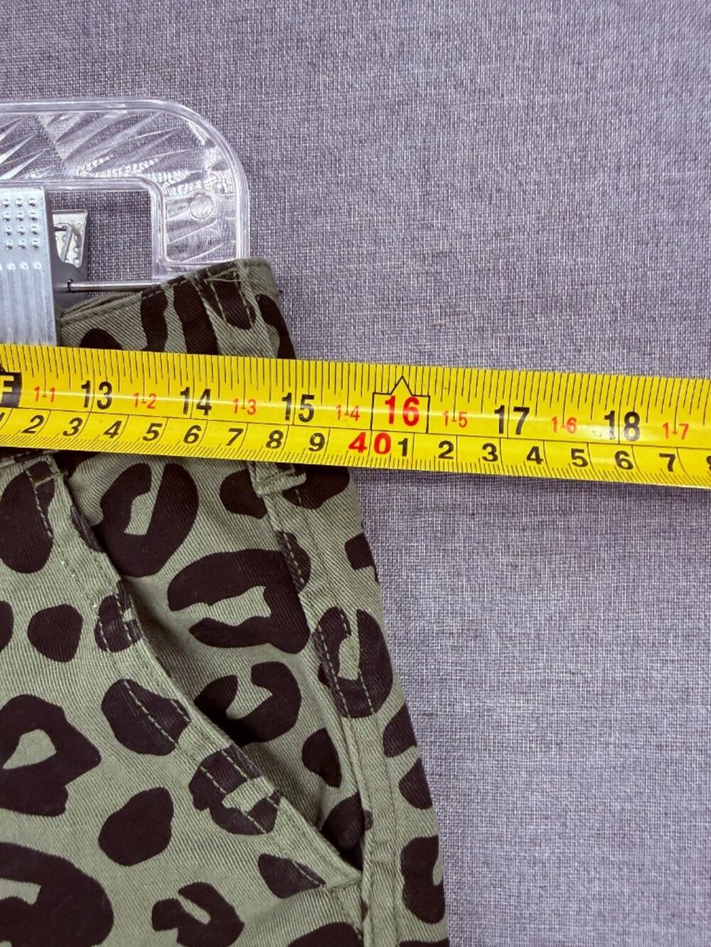 RIPNDIP Spotted Olive Twill Chino Pants Mens 30x25 Cheetah Y2K Sold Out RARE - Picture 5 of 8